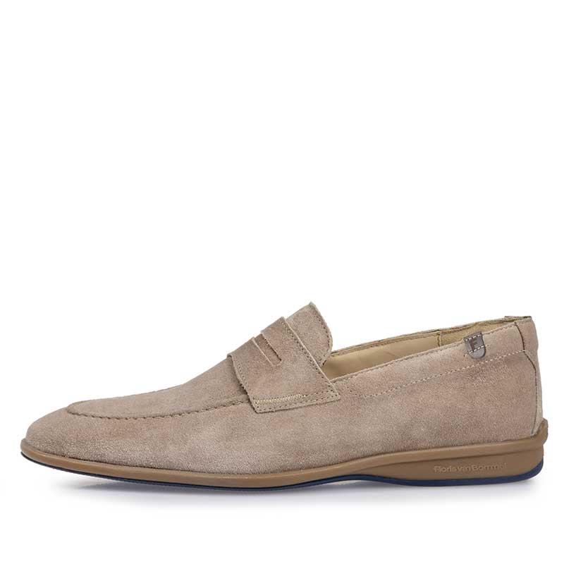 Floris van Bommel Loafer Knokki Light Brown Suede