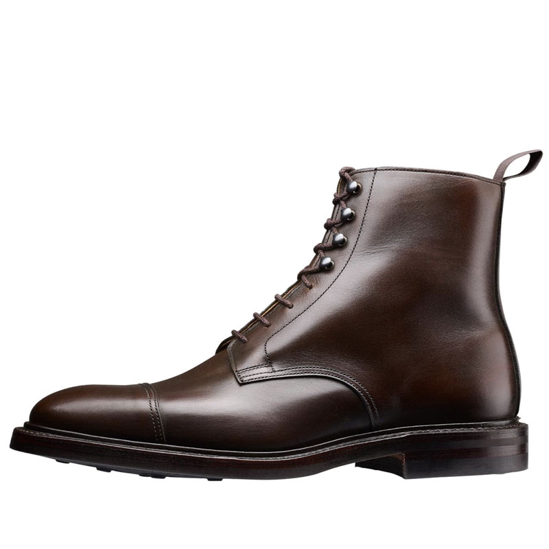 Crockett & Jones Veterboot Argyll Dark Brown Wax Calf