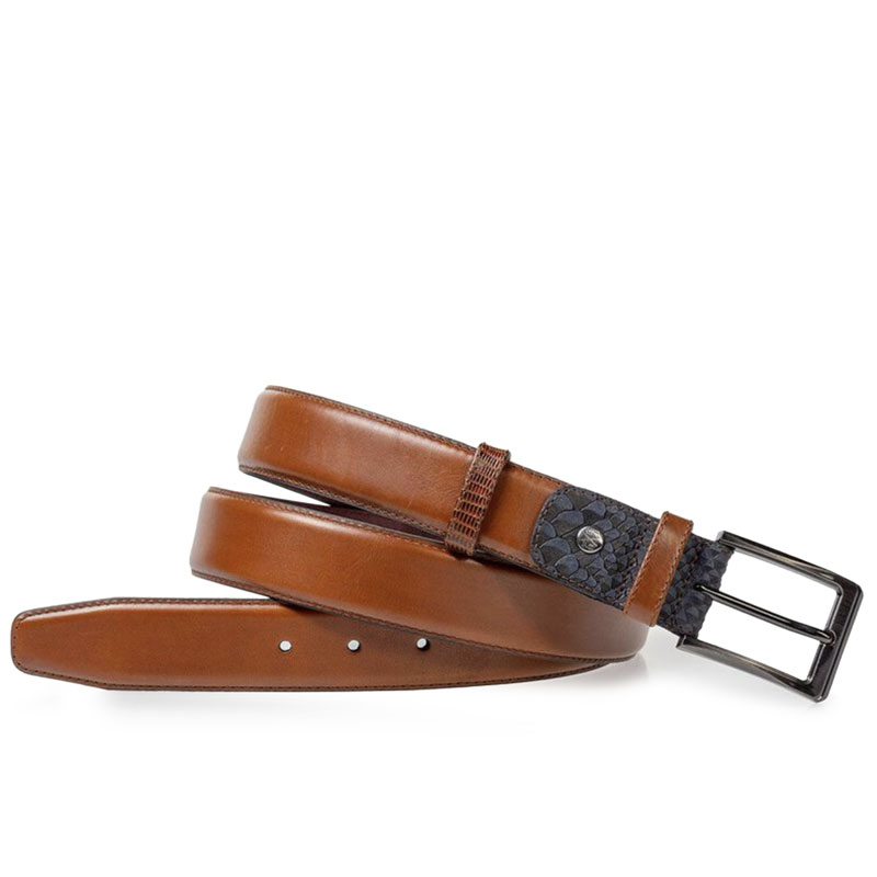 Floris van Bommel Riem Leder Cognac
