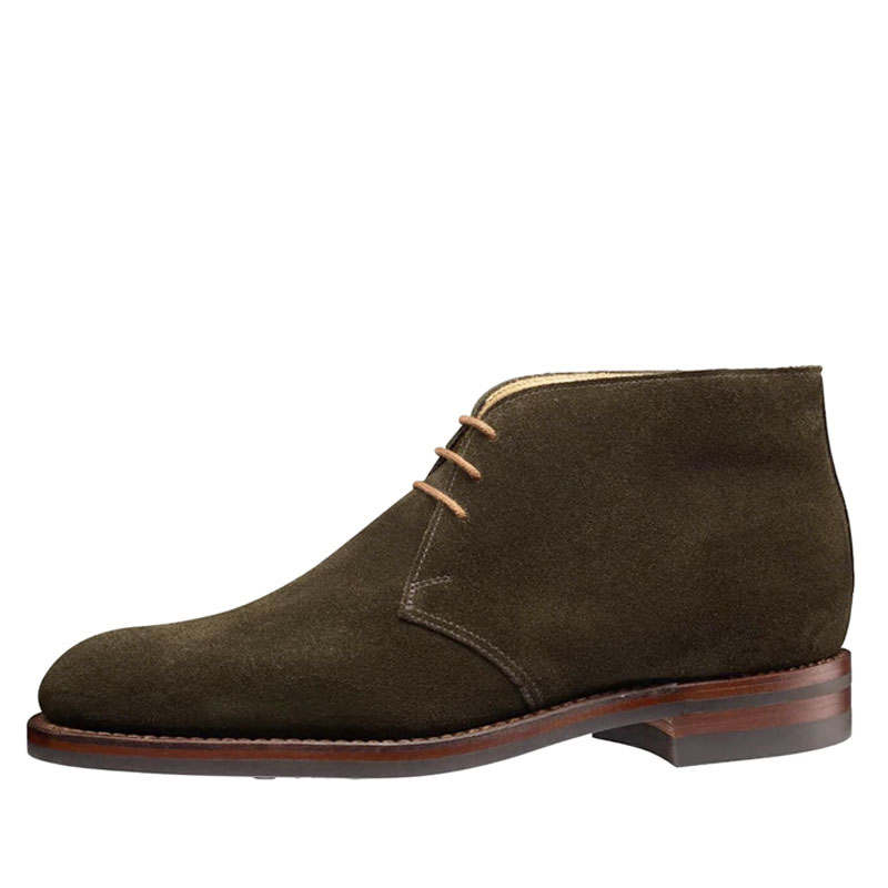 Crockett & Jones Veterboot Chiltern Earth Green Suede