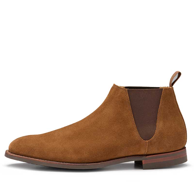 Crockett & Jones Chelseaboot Cranton Snuff Suede 