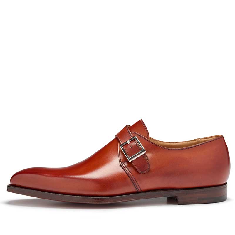 Crockett & Jones Gespschoen Monkton Chestnut Burnished Calf 