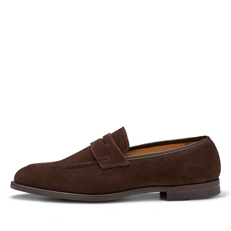 Crockett & Jones Loafer Sydney Dark Brown Suede 