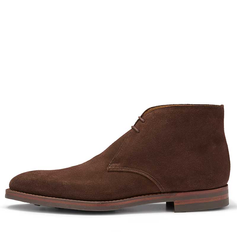 Crockett & Jones Veterboot Tetbury Dark Brown Suede 