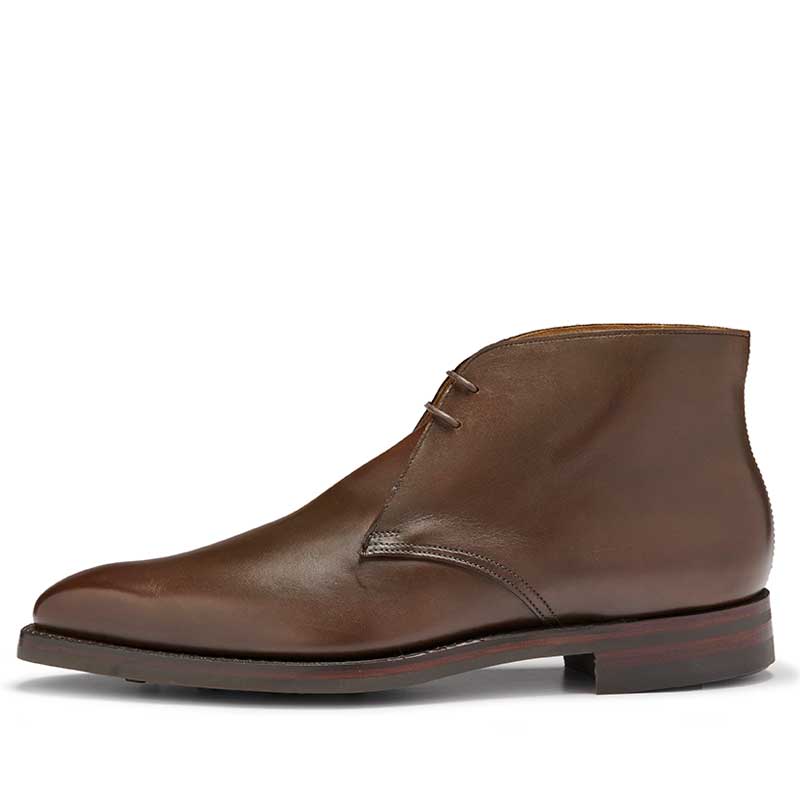 Crockett & Jones Veterboot Tetbury Dark Brown Wax Calf 