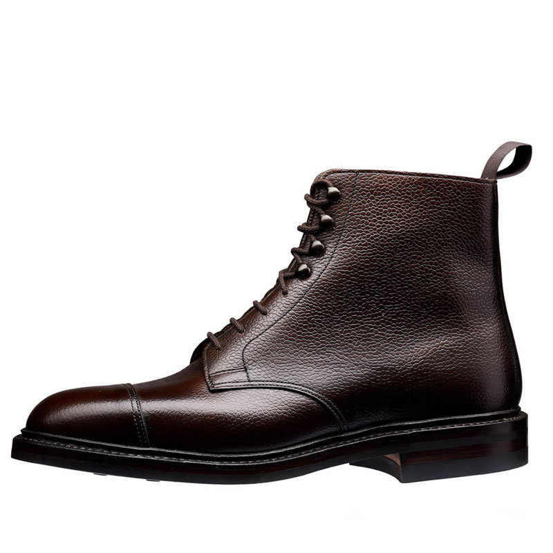 Crockett & Jones Veterboot Coniston Dark Brown Scotch Grain
