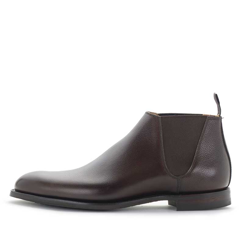 Crockett & Jones Chelseaboot Cranton Dark Brown Pebble Grain 