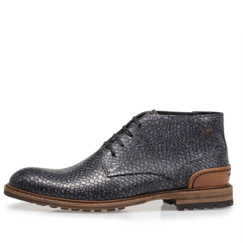 Floris van Bommel Veterboot Crepi Dark Grey 