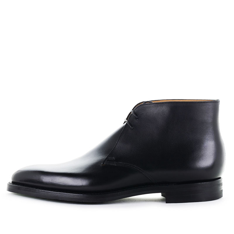 Crockett & Jones Veterboot Tetbury Black Wax Calf