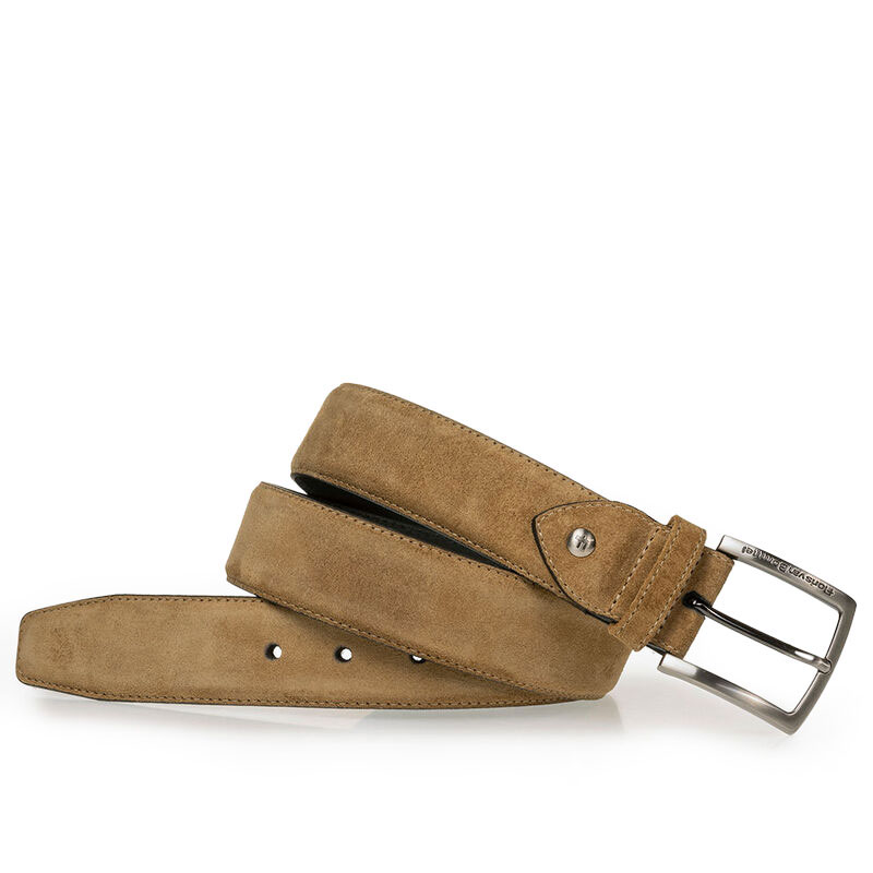 Floris van Bommel Riem Light Brown Suede 66.15