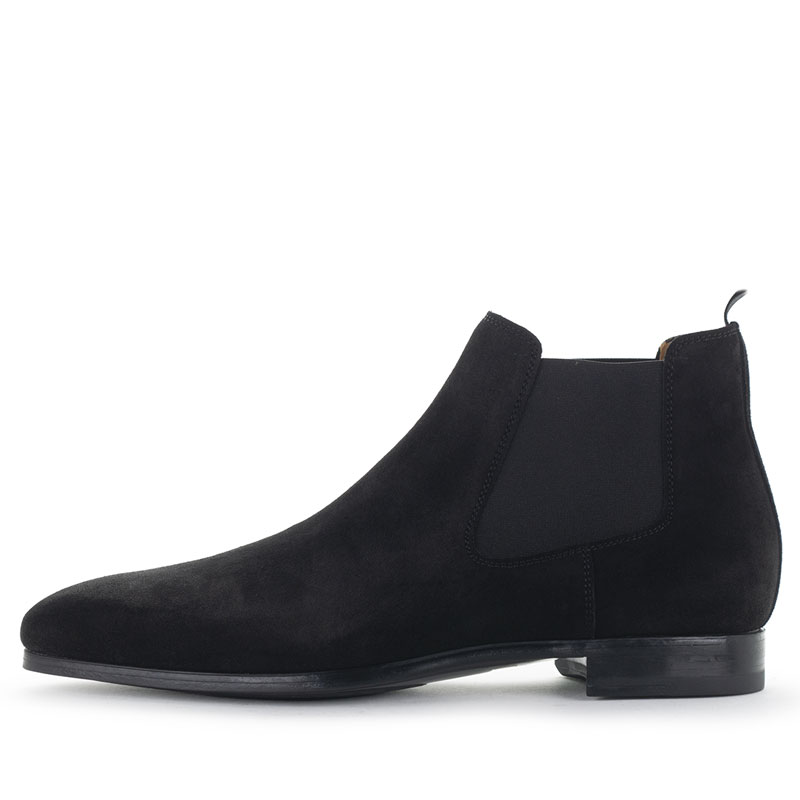 Magnanni Chelsea Black Suede