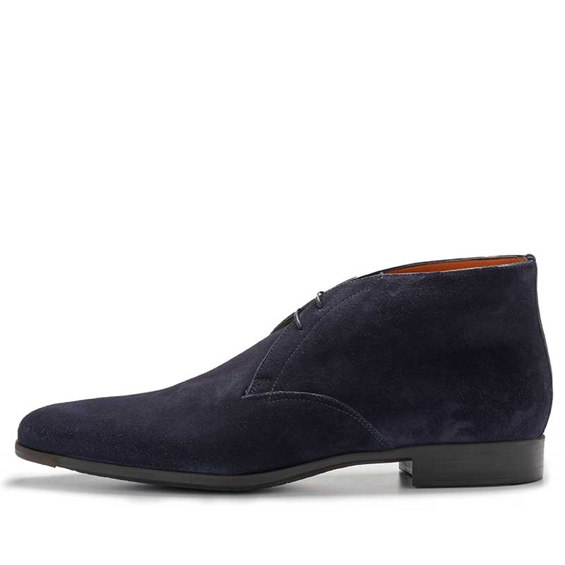 Santoni Veterboot William Blue Suede 