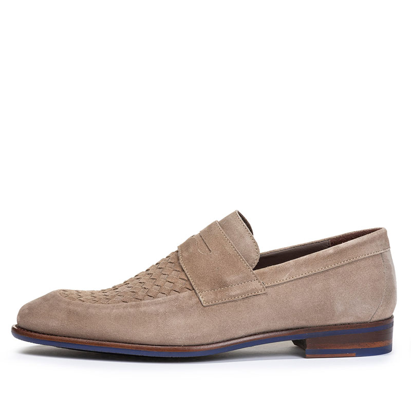 Floris van Bommel Loafer De Stapper Light Brown Suede