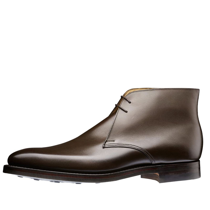 Crockett & Jones Veterboot Tetbury Dark Brown Wax Calf