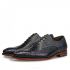 Floris van Bommel Veterschoen De Stapper 05.17 Blauw Reptiel 