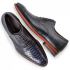 Floris van Bommel Veterschoen De Stapper 05.17 Blauw Reptiel 