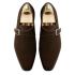 Crockett & Jones Gespschoen Monkton Dark Brown Calf Suède 