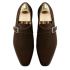 Crockett & Jones Gespschoen Monkton Dark Brown Calf Suède 