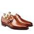 Crockett & Jones Gespschoen Monkton Chestnut Burnished Calf 