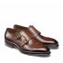 Santoni Gespschoen Carter Dark Brown Calf 